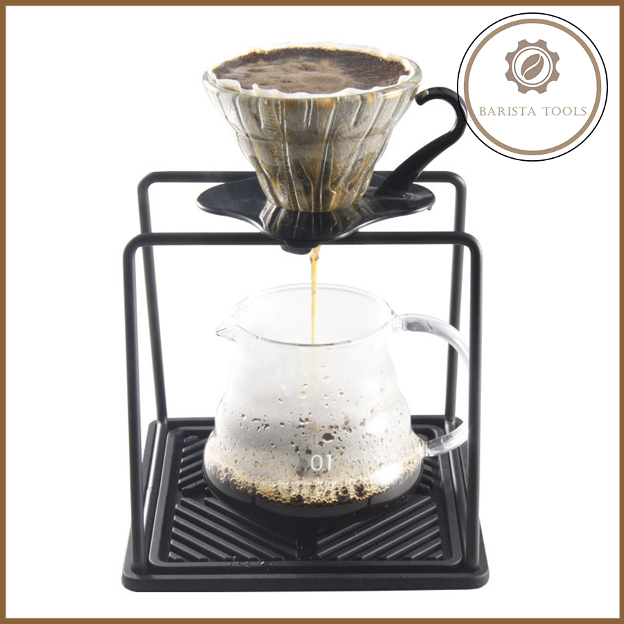 Giá đỡ phễu pha cà phê V60 dáng vuông | Dụng cụ Barista