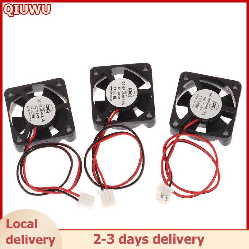 QIUWU พัดลม3010 30มม. 30x30x10มม. DC 5V 12V 24V 2Pin พัดลมระบายความร้อนขนาดเล็กเครื่องพิมพ์ DIY สำหรับ J-HEAD hotend สำหรับชิ้นส่วน3D pinter ราคา 25 บาท*ส่งฟรี