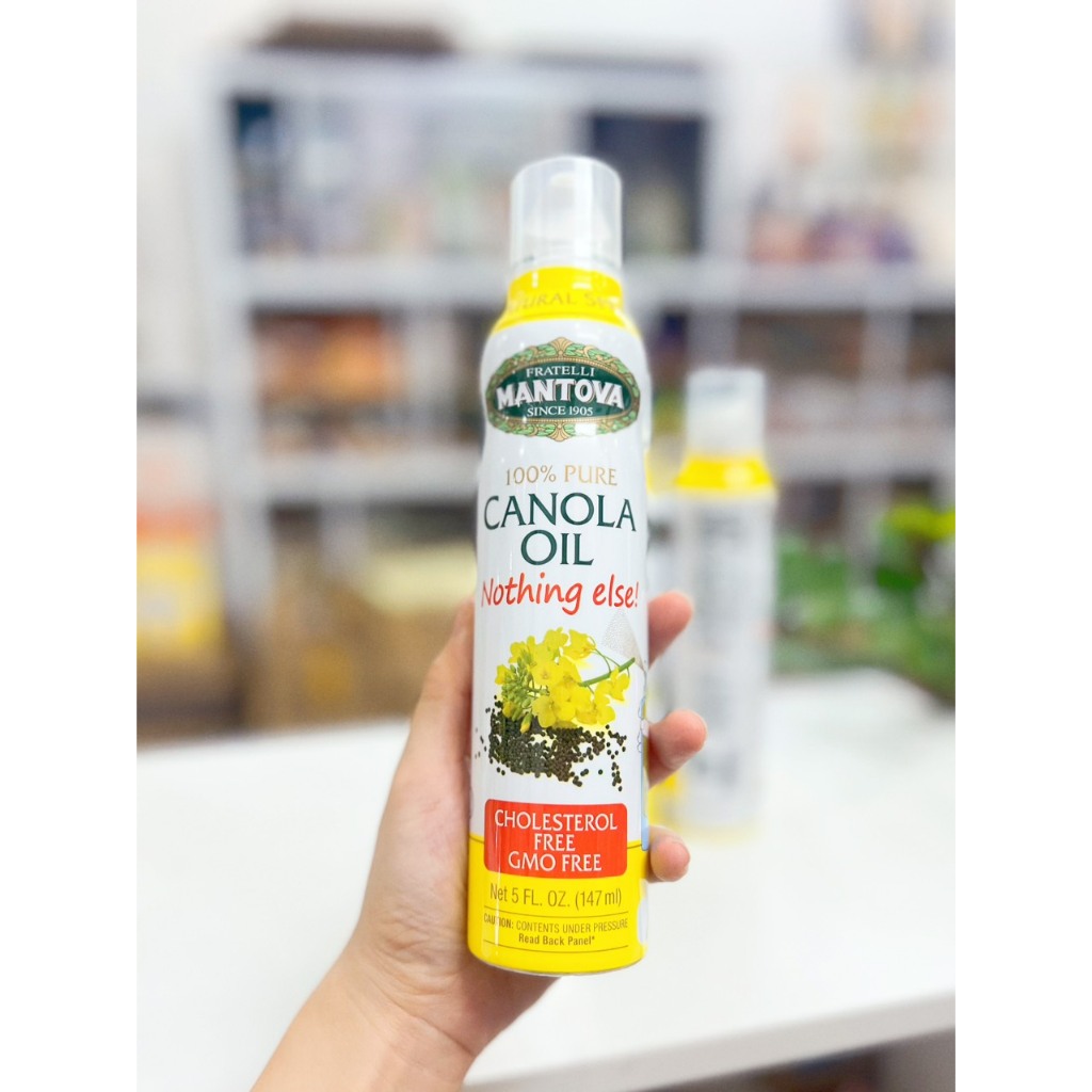 Dầu ăn hoa cải dạng xịt ÍT CALO, ĂN KIÊNG CANOLA Oil Cholesterol free bình xịt 147 ML - SẢN PHẨM CỰC CHUẨN, ĐƯỢC YÊU THÍCH SĂN ĐÓN TRÊN THỊ TRƯỜNG HIỆN NAY, HÀNG DÙNG SIÊU THÍCH MỜI KHÁCH YÊU TRẢI NGHIỆM, SẢN PHẨM ĐƯỢC SHOP CHỌN LỌC KĨ LƯỠNG
