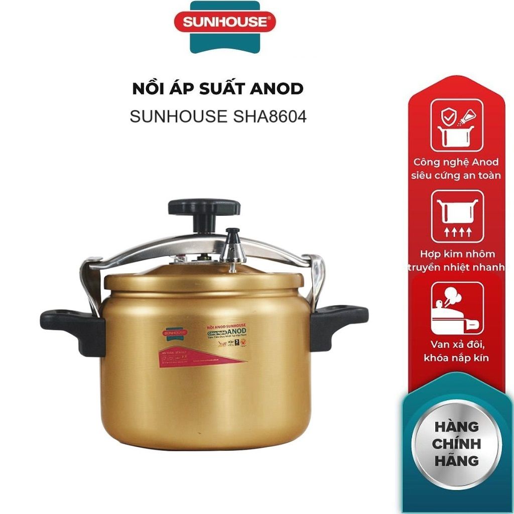 Nồi áp suất anod sunhouse sha8604