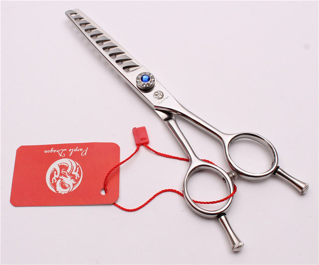 【Fast and Reliable Shipping】 6 17.5cm Jp 440c Purple Dragon Human Hair Scissors Hairdressing Thinning Shears 10 Teeth 40% Thinning Rate Styling Tools Z2006 - 6