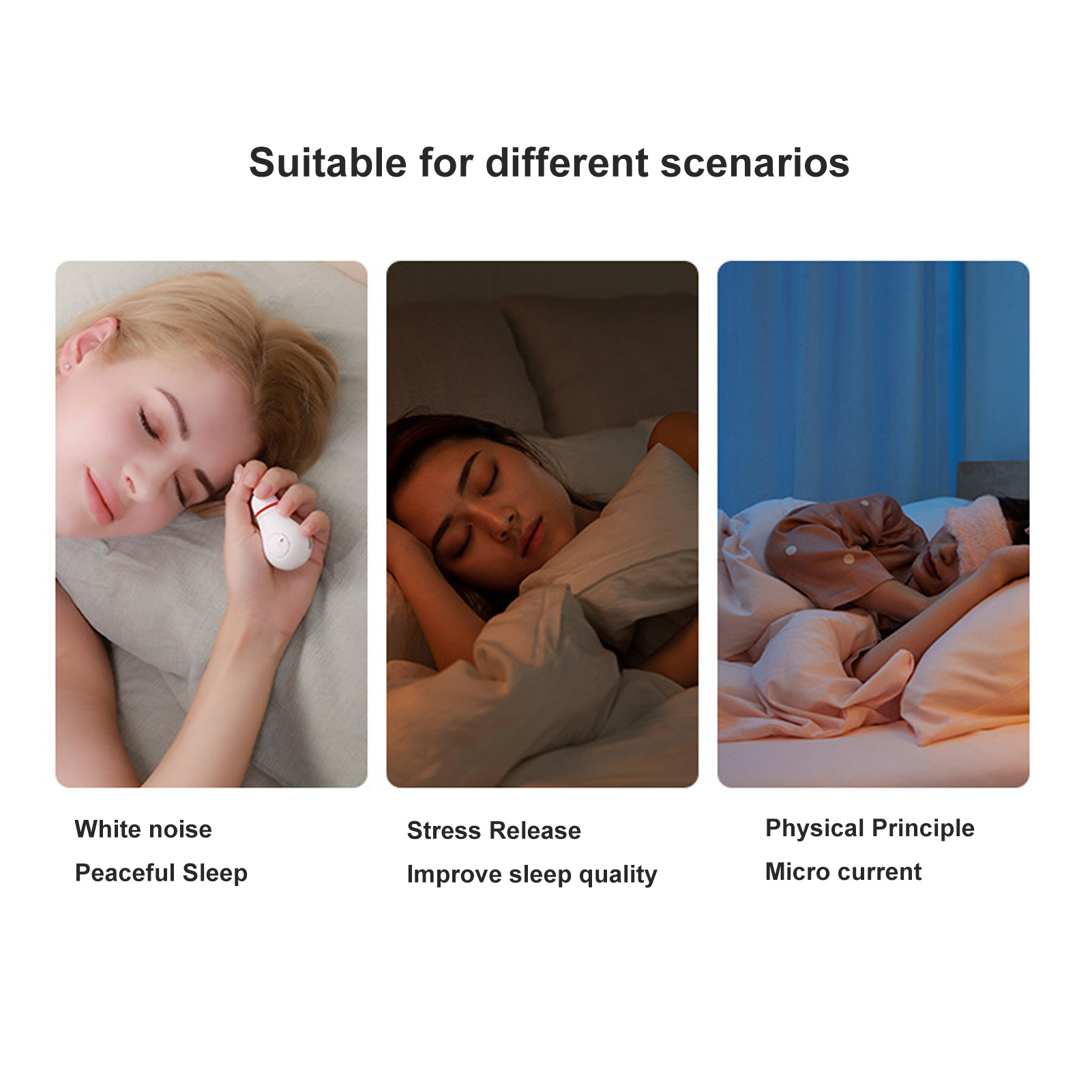 Nhỏ gọn ngủ thiết bị làm giảm sự lo lắng xung 0.5 W Điện tiếng ồn trắng làm dịu bé cầm tay tiện lợi ngủ thiết bị cho nhà