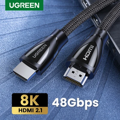 【8k HDMI】UGREEN HDMI 2.1 Cable 8K/60Hz 1080P/240Hz 4K/120Hz 48Gbps HDCP2.2 HDMI Cable Cord for PS4 Splitter Switch Audio Video Cable 8K HDMI 2.1