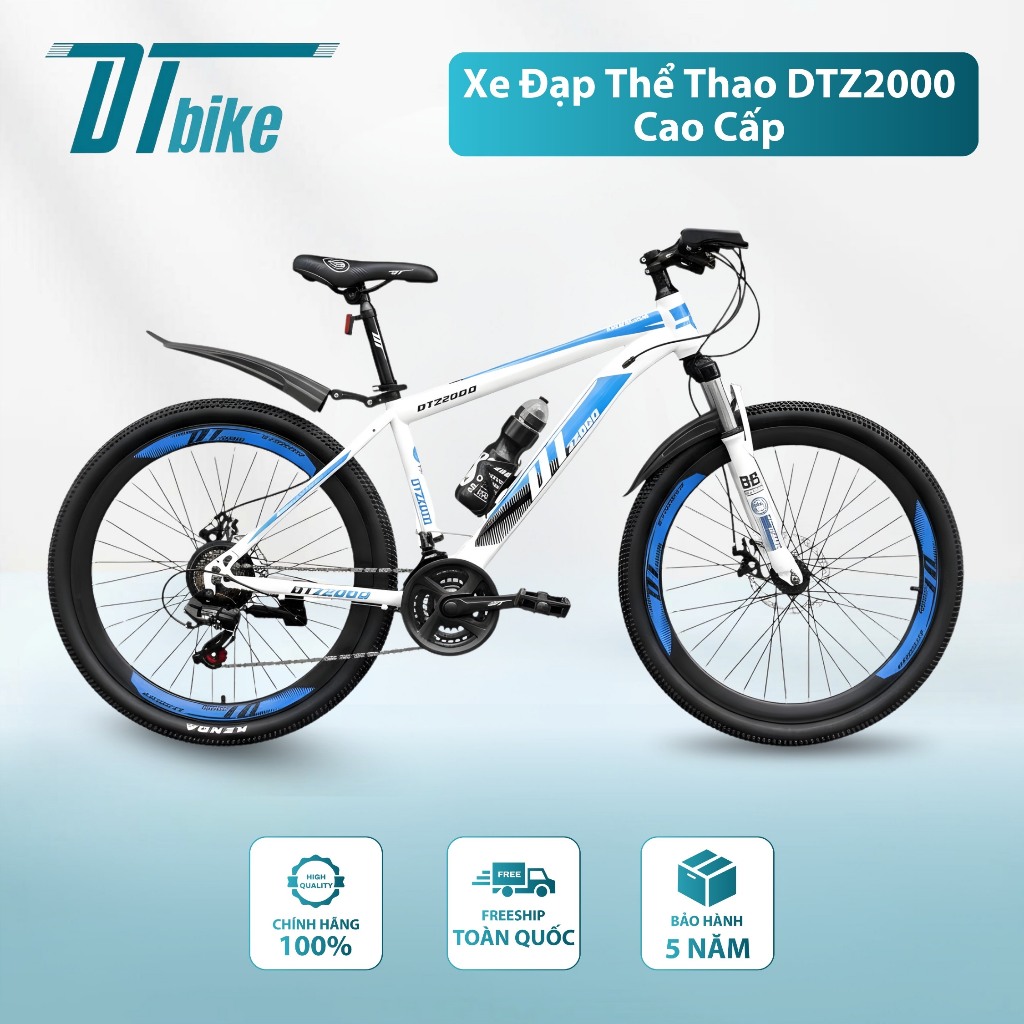 Xe Đạp Thể Thao DTZ2000 Cao Cấp - Thiết Kế Khung Thép Carbon, Phanh Đĩa Tải Trọng Lớn Đi Địa Hình - Sports 2026