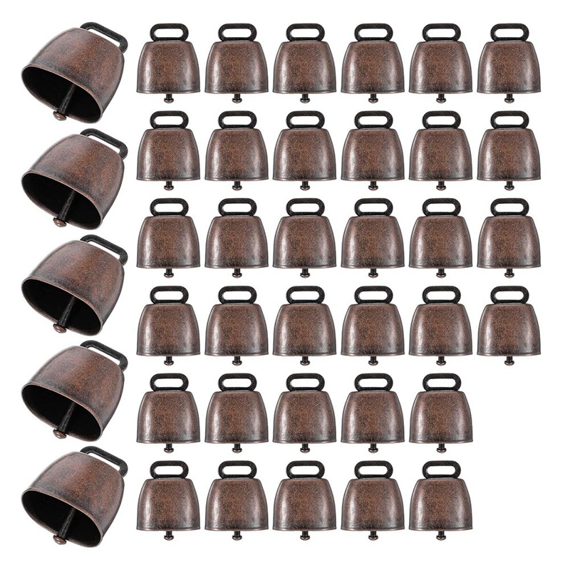 Grazing Metal Bells 50 PCS for Livestock Featuring Crisp Sound and Vintage Design Aesthetic