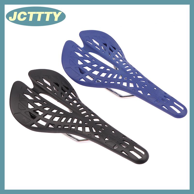JCTTTY Leo Núi Đường Ghế Yên Siêu Nhẹ Hấp Thụ Sốc Nhựa Đua Xe Đạp Cưỡi Rỗng Yên Xe Mạng Nhện Ghế Xe Đạp Đi Xe Đạp Đi Xe Đạp Các Bộ Phận