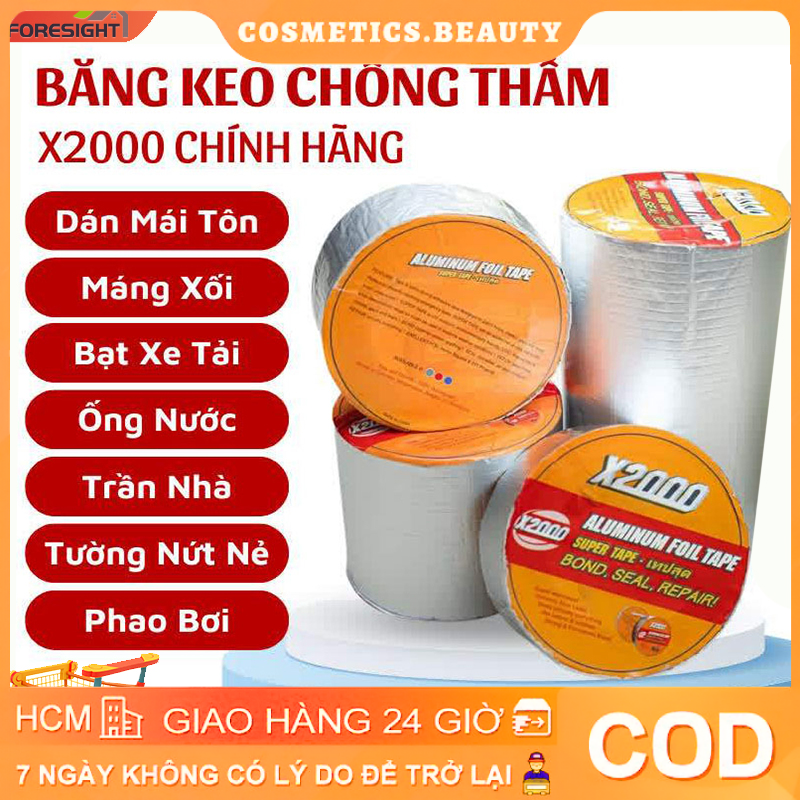 Băng keo chống thấm x2000 băng keo siêu dính Nhật Bản chống thấm dột dán tường dán mái tôn dán ống n