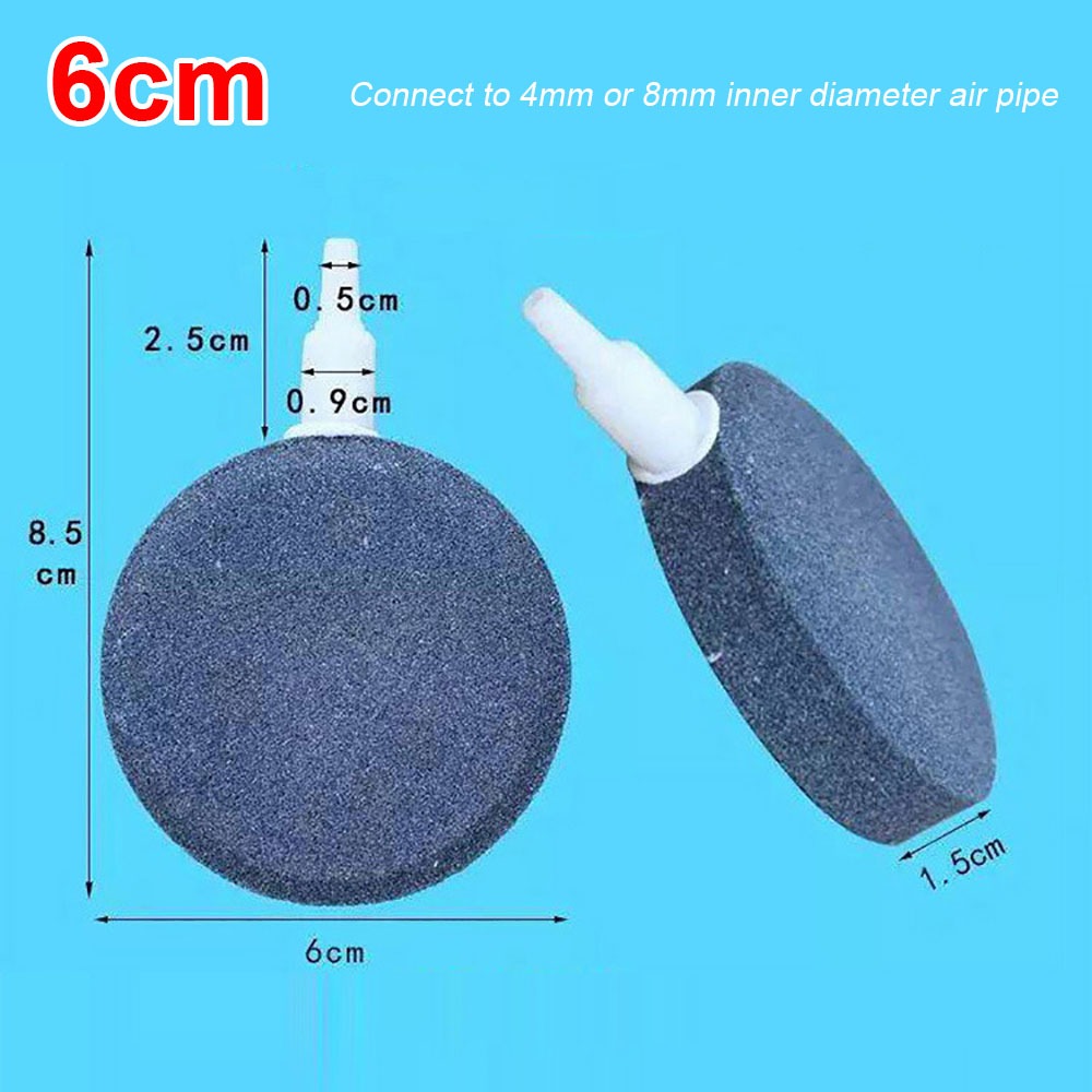 PZJBDI SHOP 1Pcs 4/6/8/10cm Đá bong bóng bể cá Thiết thực Tròn Tấm oxy thủy canh  Máy sục khí đá không khí Phụ kiện bể cá - 3
