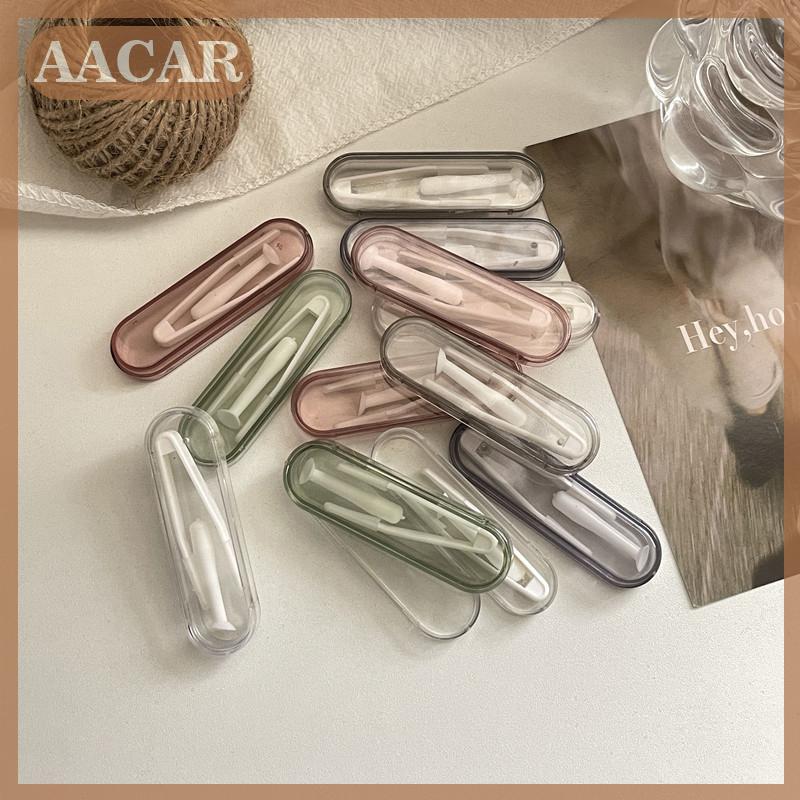AACAR 5 Bộ màu liên hệ với ống kính trường hợp Clip dính nhíp đặt hộp nhíp hút dính mắt công cụ chăm sóc Kit liên hệ với ống kính inserter
