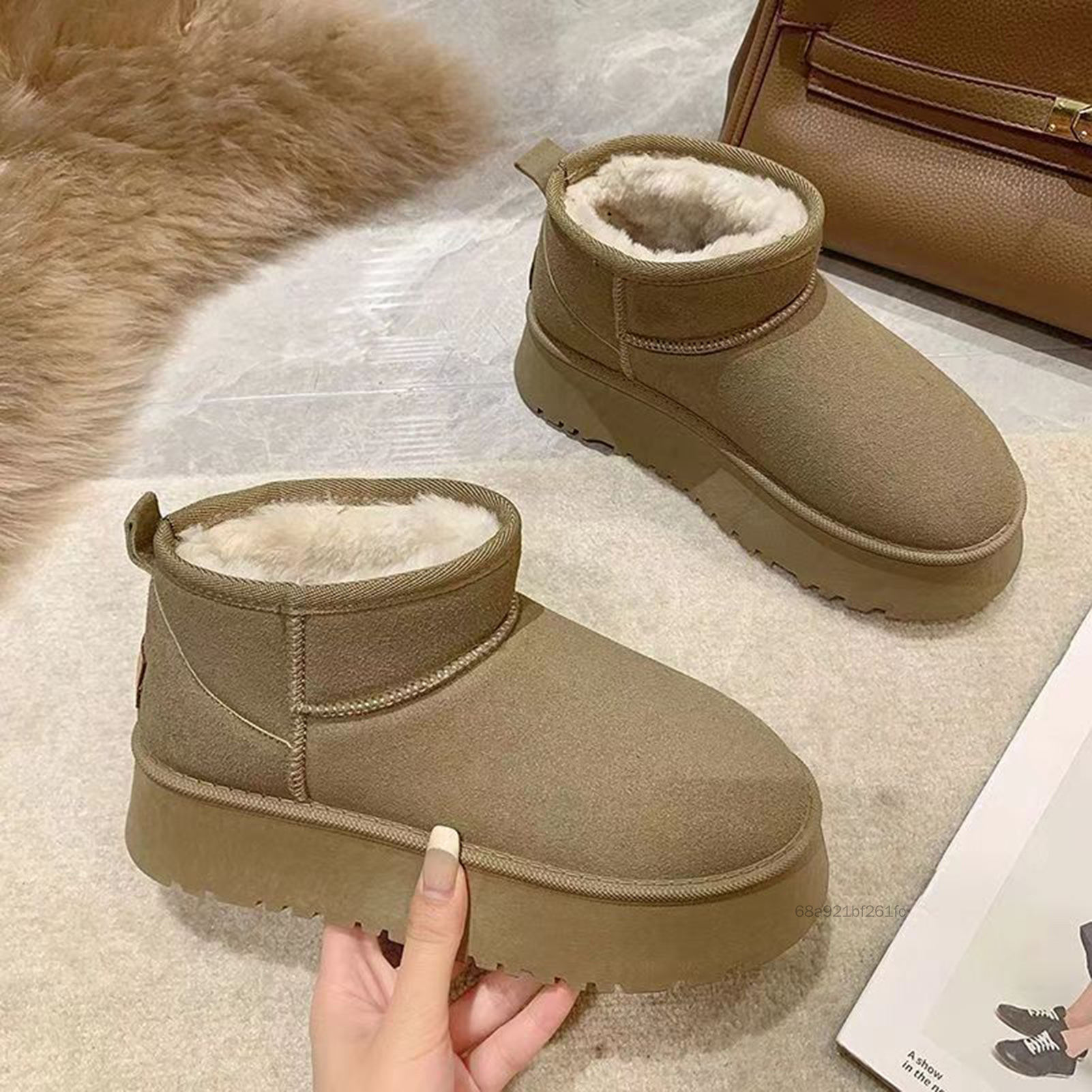 Ladies sang trọng Booties Snow Booty Boots thoáng khí Boots ấm áp cho việc mua sắm du lịch kinh doanh hẹn hò 5LA-zlz-VN - 4