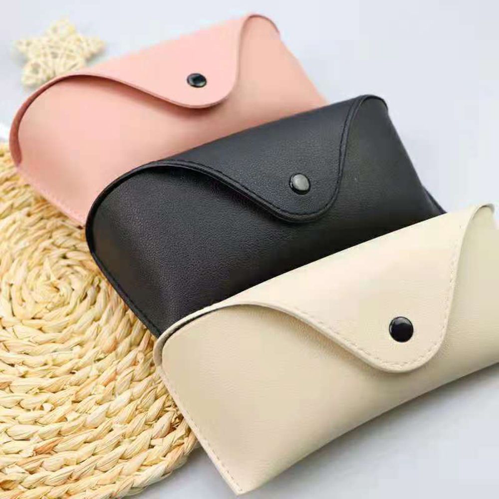 LINDSAY ADOLPH Xách tay Retro Kính Bảo Vệ Có thể gập lại Phụ nữ PU Da Hộp Kính Mát Túi Kính Kính Trường Hợp Đọc Sách Mắt Kính Chủ Pouch