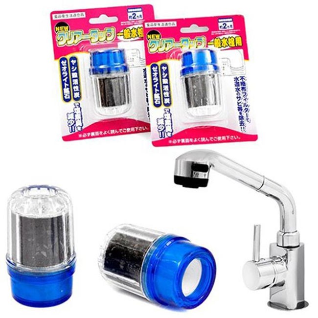 Bộ 2 Đầu Lọc Nước Tại Vòi Công Nghệ Nhật Giá Rẻ, Dụng Cụ Lọc Nước Gắn Vòi Rửa Bát, Giúp Loại Bỏ Tạp Chất, Nước Sạch Hơn, An Toàn