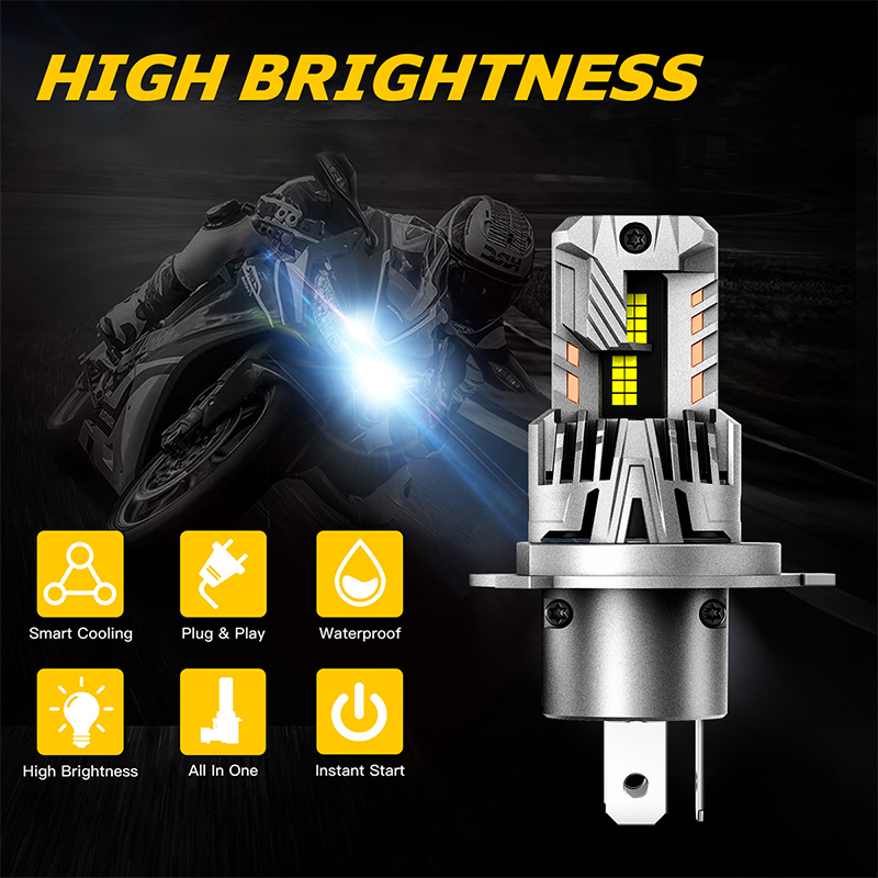 Novsight N68 30W Lampu Depan Motor LED Putih Car Headlight 7500LM H4 Car Auto Headlamp Light Bulbs Harga 199,000 Ringgit*Penghantaran Percuma