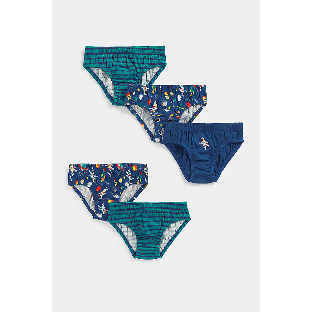 กางเกงในเด็กผู้ชาย Mothercare Space Briefs - 5 Pack EA861 ราคา 553 บาท*ส่งฟรี
