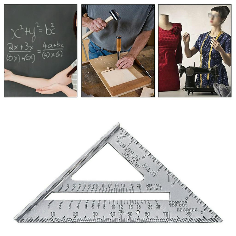 Thước ê ke 7 inch thước đo góc vuông hợp kim nhôm