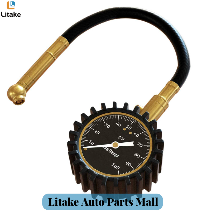 Cho bán đồng hồ đo áp suất lốp 0-100 psi ANSI chứng nhận bộ đo áp suất lốp