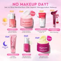 Glad2Glow Cerah Glowing Outing Bundle all in 1 7in1-Brightening Moisturizer+Serum+Cleanser+toner+Peeling solution+Retinol 10%Niacinamide skincare paket pembersih perawatan kulit mencerahkan warna kulit g2glow official store