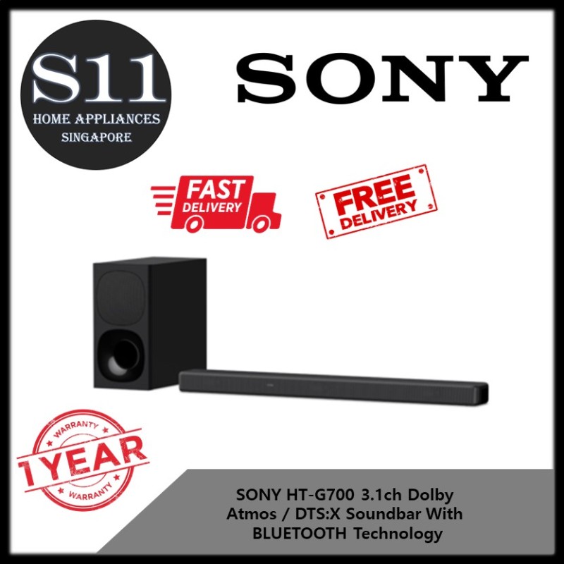 SONY HT-G700 3.1ch Dolby Atmos / DTS:X SOUNDBAR WITH BLUETOOTH TECHNOLOGY - FREE DELIVERY - BULKY Singapore