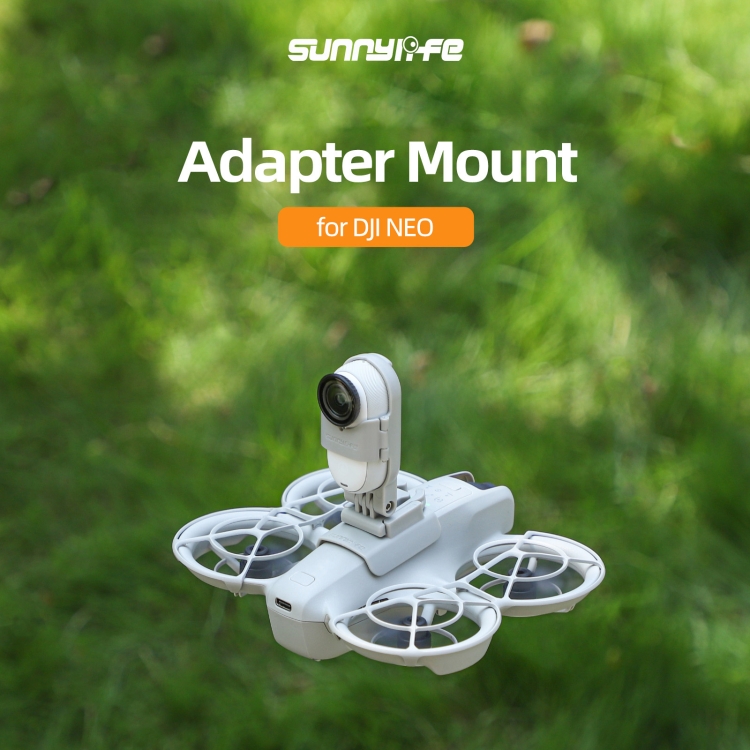 Đối với DJI Neo/insta360 đi 3 S/ĐI 3 sunnylife bay không người lái mở rộng gắn kết camera hành động chủ Adapter (Màu Xám)