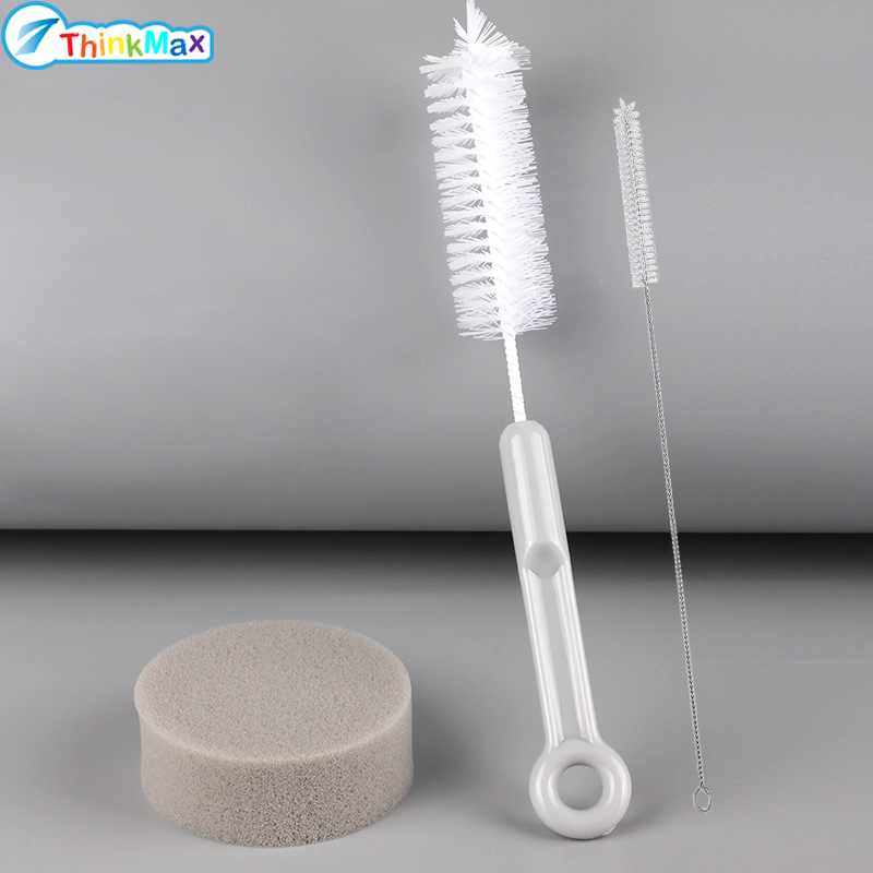 3pcs Pet Water Fountain Cleaning Brush Kit, Cat Drinking Dispenser Cleaning Brushes Sponge For Pet Water Fountain Feeder Cup Bowl ราคา 59 บาท*ส่งฟรี