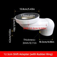 CHANWENU 110mm Ống chuyển đổi bồn cầu Thiết kế lệch Nhựa PVC Bộ chuyển đổi  bích lệch Chất lượng cao Bộ mở rộng  bích Di dời cống thoát nước nhà vệ sinh Dự án cải tạo