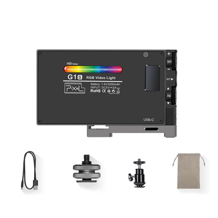 Pixel G1S Mini Outdoor RGB Color Fill Light Camera Small Desktop Lights