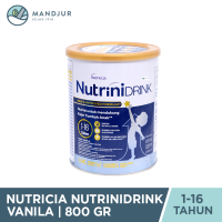 Nutricia Nutrinidrink Powder Vanila 800 gram - Susu Bubuk Formula Pertumbuhan 1 - 16 Tahun
