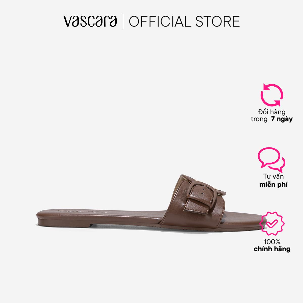 [Voucher 10%] Vascara Dép Quai Ngang Phối Cói - DXP 0202