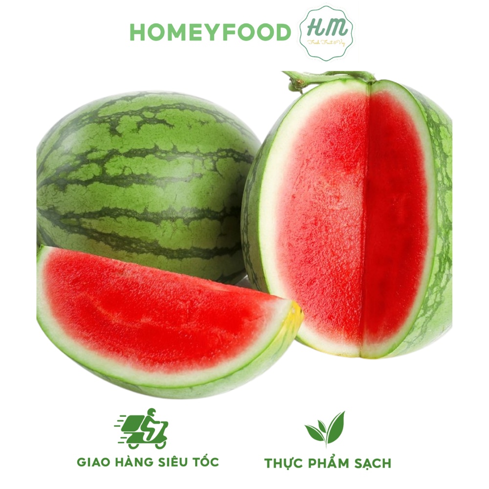 [HN] Dưa Hấu không hạt Mặt trời đỏ - quả khoảng 3,5kg giao Hỏa Tốc