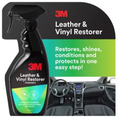 3M Leather & Vinyl Restorer 400ml PN39040LT (free car side mirror x 1)
