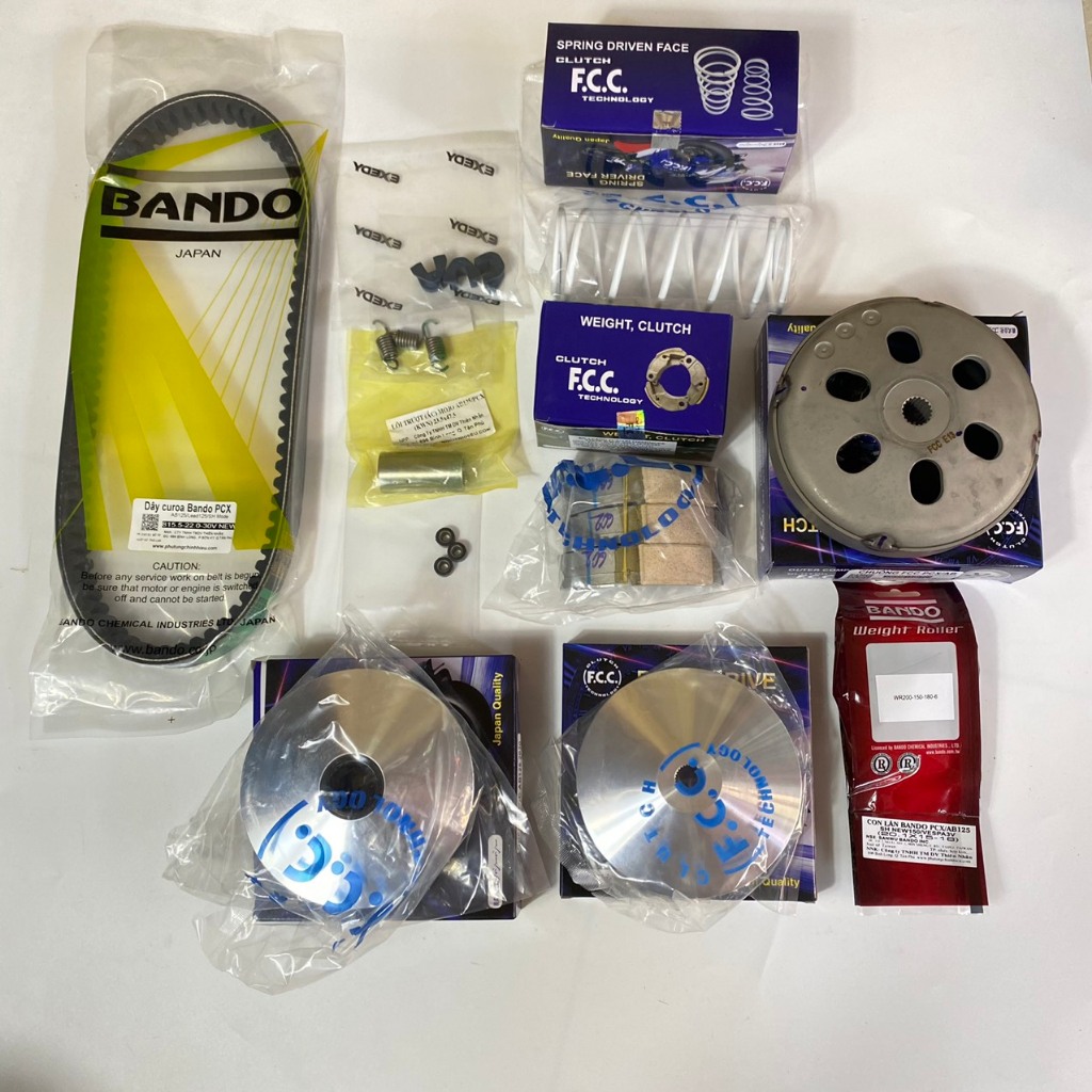 Bộ nồi côn trước sau Airblade 125cc từ 2020 Sh mode chính hãng FCC (BANDO)