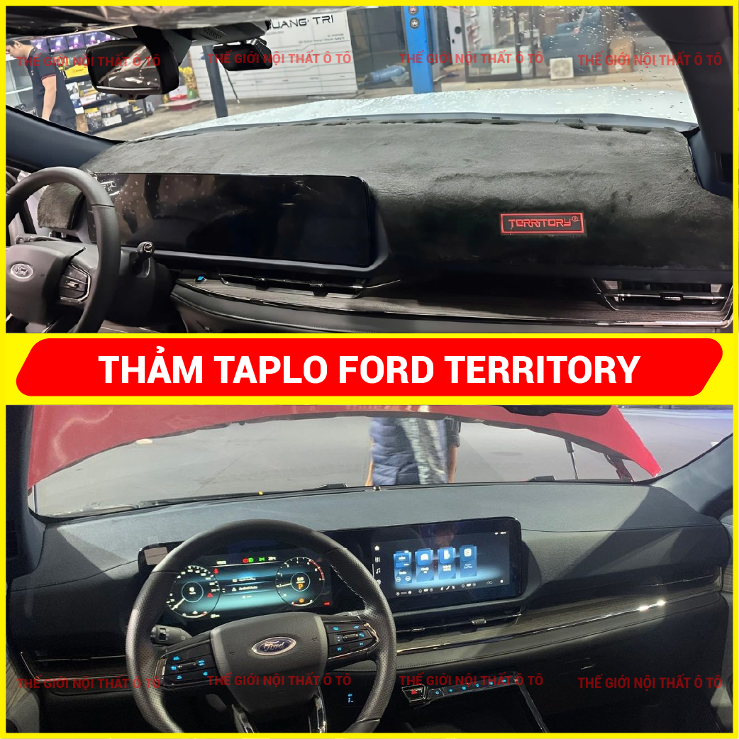 Ford Territory 2022-2025 Taplo Carpet Is Sheepskin Velvet, Carbon Leather with Thick 3-Layer Anti-Slip Base, Standard Form. Giá 476,000 Đồng*Miễn phí vận chuyển
