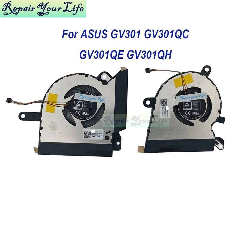 New CPU GPU Cooling Fan For ASUS ROG Flow X13 GV301QC GV301QE GV301QH GV301 Gaming Laptop VGA Fans 13NR06C0T04011 13NR06C0T03011 Giá 506,788 Đồng*Miễn phí vận chuyển