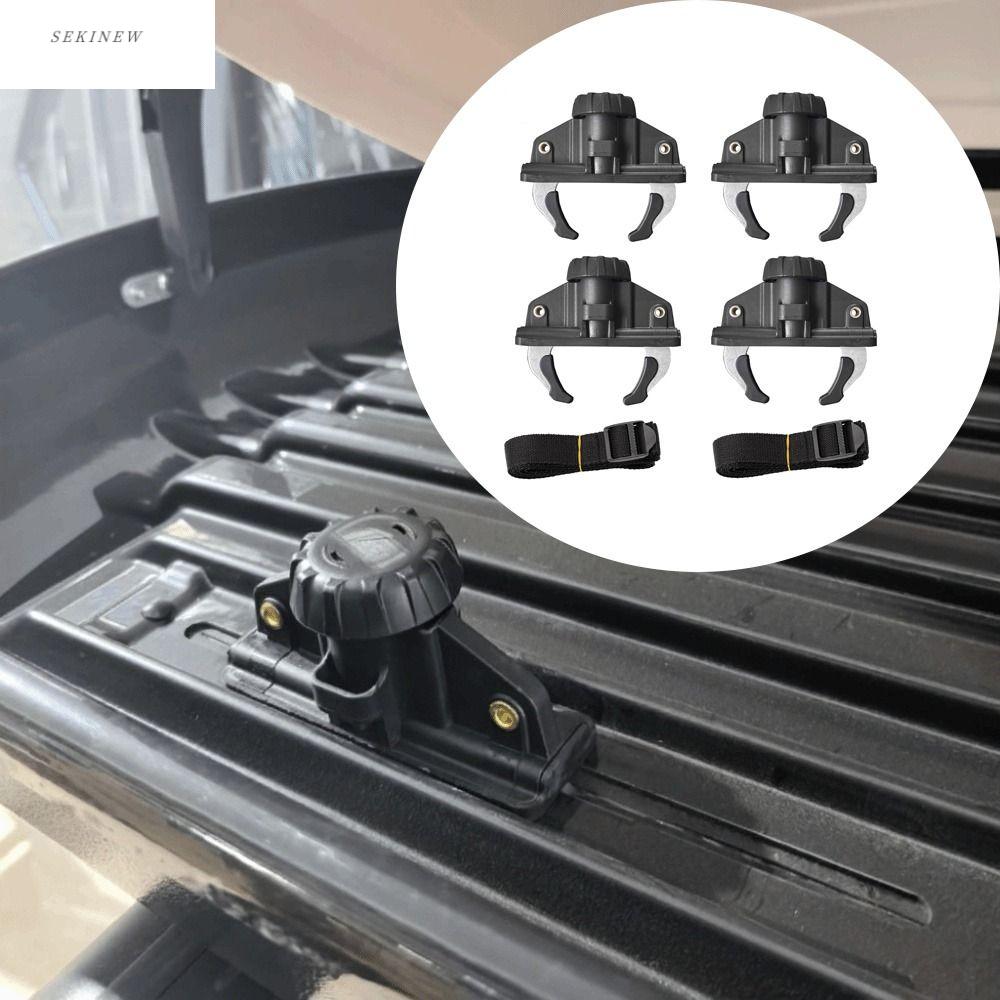 SEKINEW Có thể điều chỉnh Kẹp cố định hộp trên nóc xe Lắp đặt nhanh chóng Độ bền cao Kẹp giá đỡ trên nóc xe Phụ kiện Kẹp chắc chắn Kẹp giữ hành lý Hộp đựng đồ trên nóc xe Giá 665,312 Đồng*Miễn phí vận chuyển