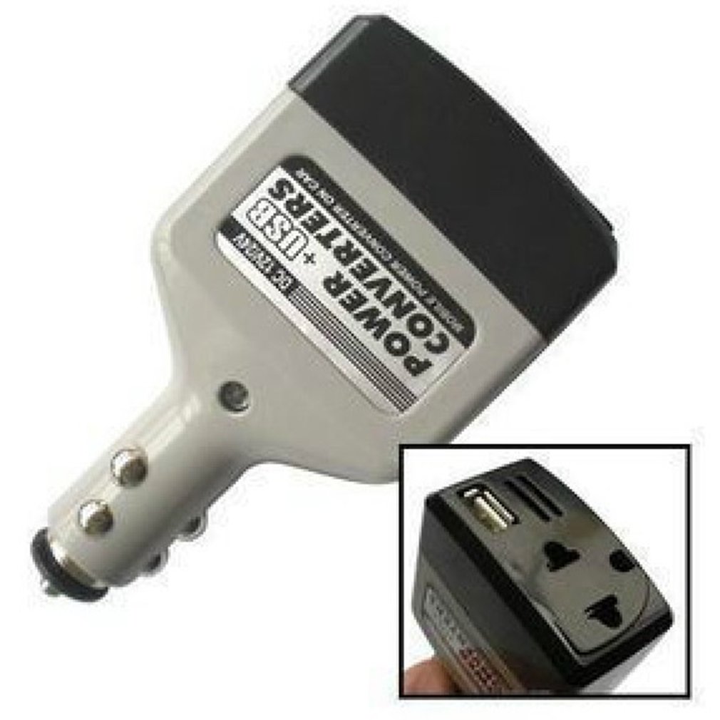 Mới Bộ đổi nguồn cho ô tô nguồn điện phổ quát biến áp 12V/24V đến 220V biến tần điện bền nhanh khởi động chuyển đổi