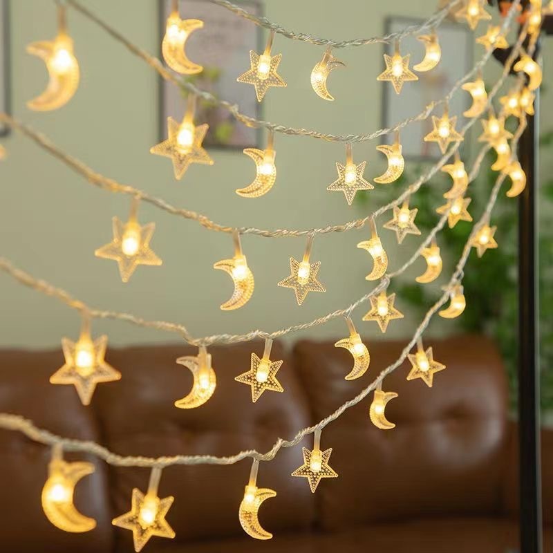 🔥SG🔥1.5/3/6/10M Led Snowflake Star Lights String/ Battery Operated Christmas Star Twinkle Fairy Light/Wedding Home Party
