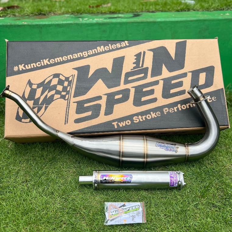 Knalpot Cobra Medium Ninja R, RR, SS, KIS, M Stainlees Press Silencer Stainles Half Blue Moncong CNC LURUS WIN SPEED Harga 770,000 rupiah*Gratis Ongkir