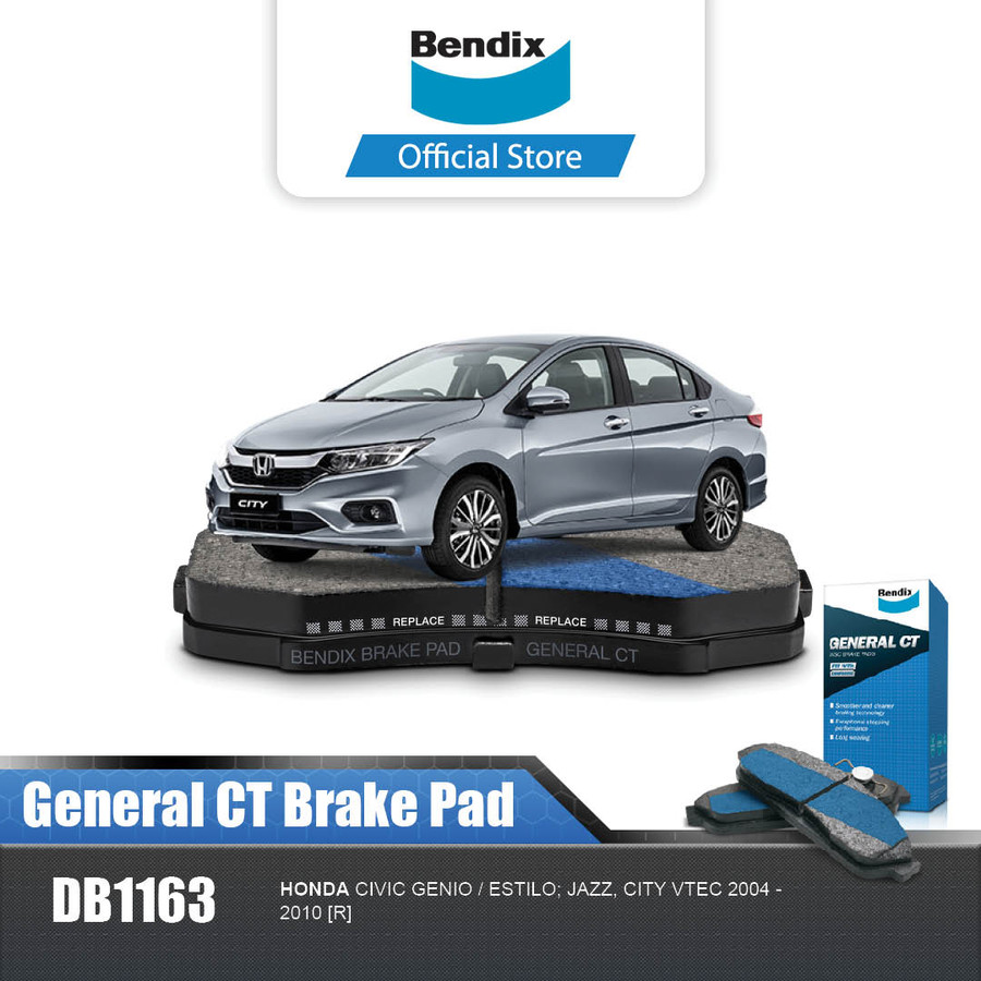 Bendix Kampas Rem Belakang Mobil Honda City Vtec 2004-2010 DB1163GCT Harga 264,600 Ringgit*Penghantaran Percuma