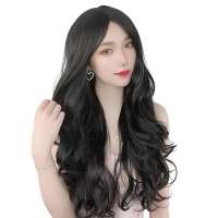 【AOWTPOEGN】วิก ผม ผู้หญิง ผม ยาว วิกผมผู้หญิง วิกผมสีดำ วิกผมลอน วิก วิกผมยาวผู้หญิง วิกผมครอบทั้งศรีษะ  วิกผมยาวดัดลอน ผมหยักศกใหญ่แฟชั่น ธรรมชาติและเรียบ หน้าม้าแสกกลาง วิกผม ปรับรูปหน้า เหมาะกับทุกสีผิว ฟูๆ เป็นธรรมชาติ