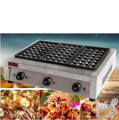 Máy Làm Bánh Bạch Tuộc Fuqi Takoyaki Nhật Bản Loại 84 Lỗ Xài Điện 220 V Takoyaki Machine Fish Ball Grill PVN5742