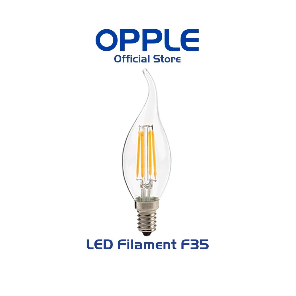 Bóng Đèn OPPLE LED Fila Ecomax F35 E14 - Hiệu Ứng Ánh Sáng Như Bóng Sợi Đốt Tiết Kiệm Năng Lượng