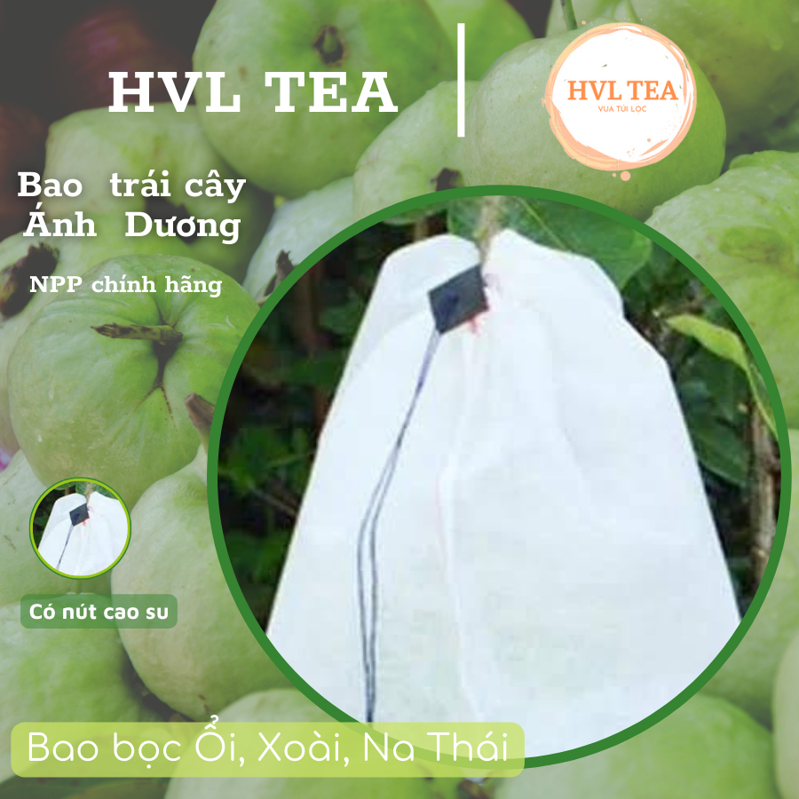 100 Túi Bọc Trái Cây Ổi, Bưởi, Xòa, NaThương Hiệu Ánh Dương, Chống Tia Cực Tím Sâu Bệnh - HVL TEA