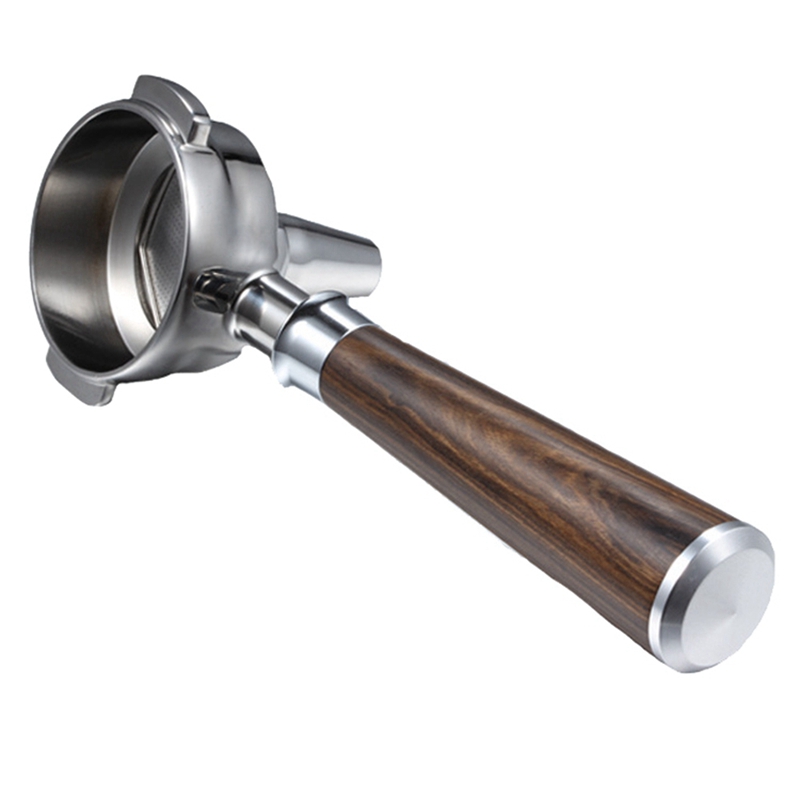 T6(IZDF) 58mm Teapresso Bottomless Portafilter Tea Holder Single Spout Brewing Filter Solid Wood for Expobar//E61/GA