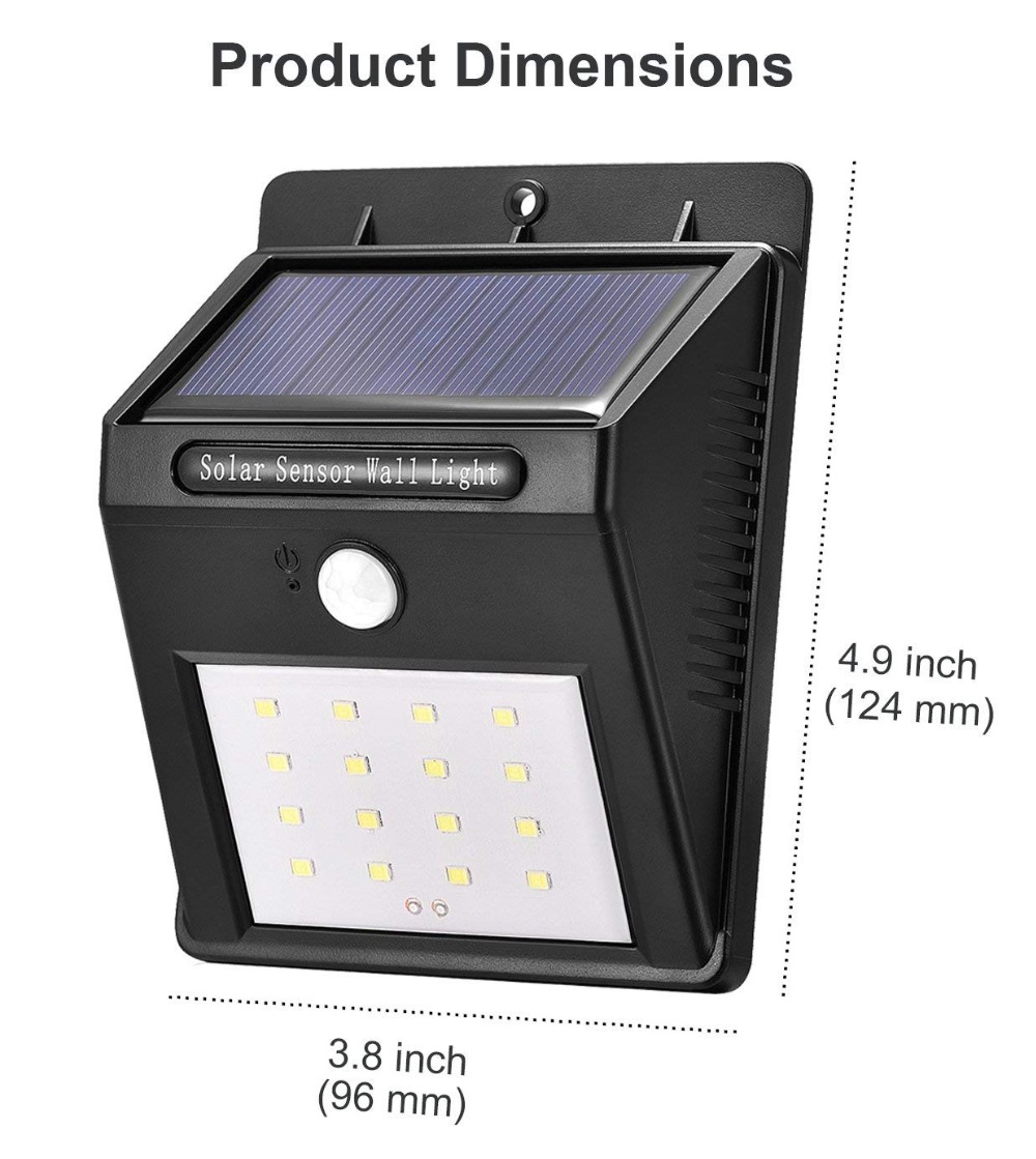 2835smd 30leds Solar Panel Powered Led Motion Sensor Lamp Night Garden Decor Wall Luz Energy Saving