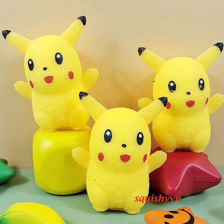 Squishy Pikachu Bóp Mềm HOT TREND Mochi Pokemon Sáng Tạo