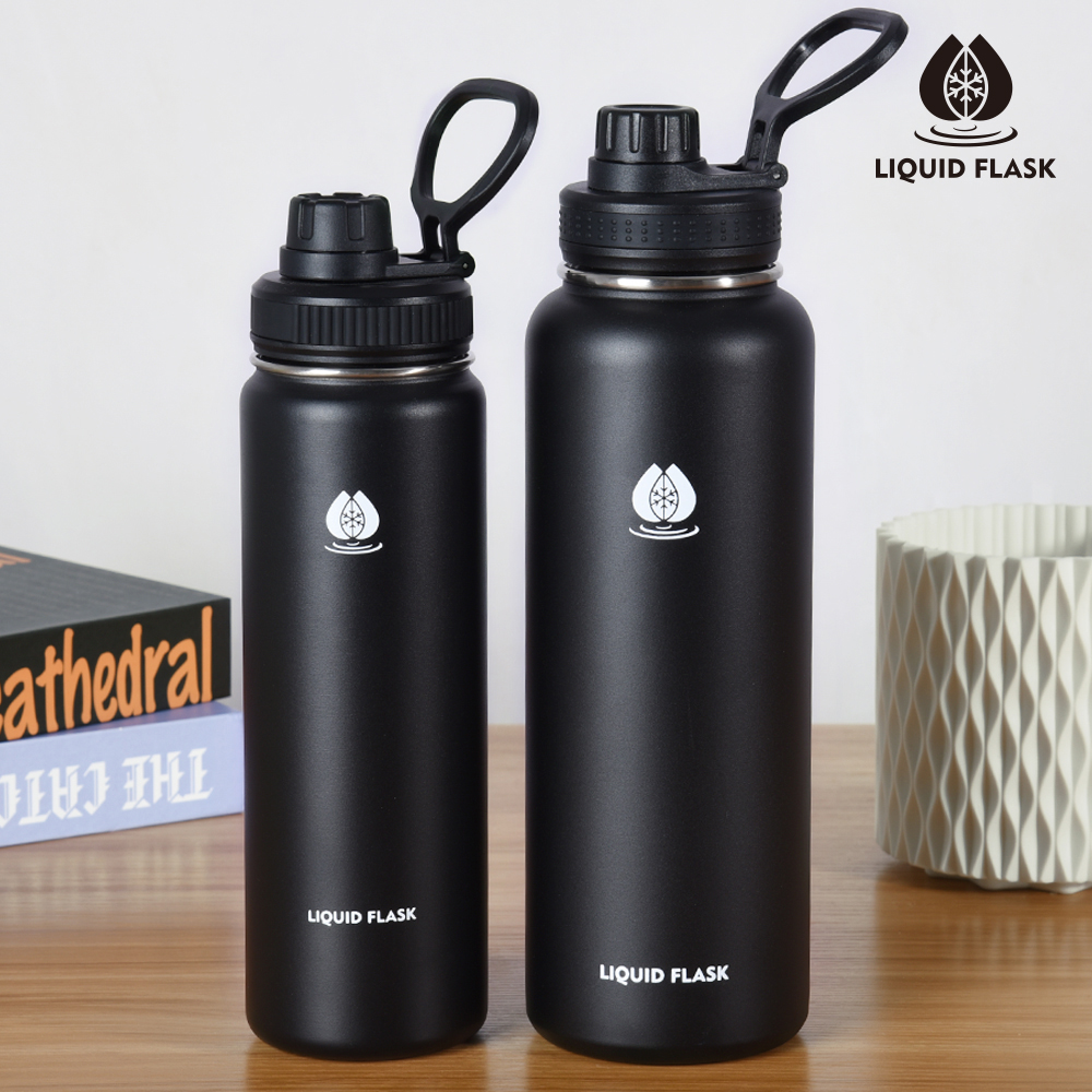 40oz/22oz Liquid Flask Tumbler Hot And Cold Wide Mouth with Spout Lid  Vacuum Insulated Bottle