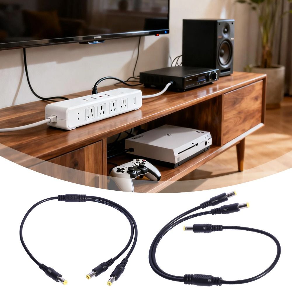 TU3Y Nam thành 2 nam Bộ chia công suất 22AWG. 5,5mm2,5mm Dây nguồn Chuyên nghiệp Lõi đồng Đầu nối bộ chuyển đổi Điện tử