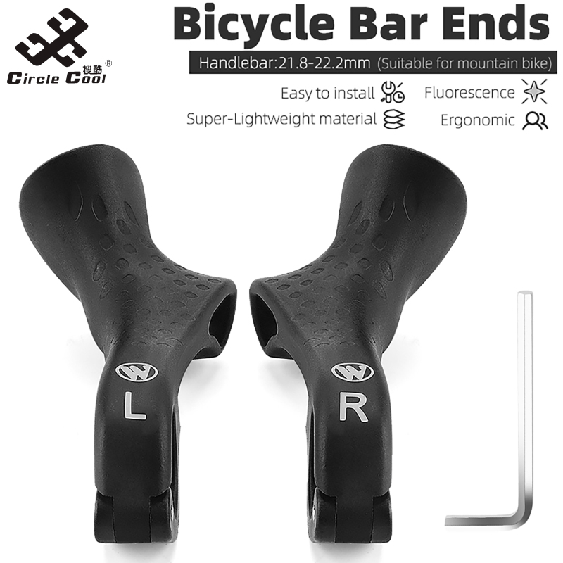 Circle Cool Ergonomic Design MTB Bicycle Road Gravel Mountain Bike Handlebar Bar Ends Gravel Bike Accessories Bike Grips ราคา 141 บาท*ส่งฟรี