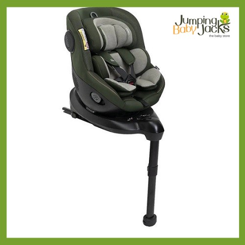 Chicco 105 I-size Car Seat (0-105cm) - Black with gray padding adjustable base safety harness suitable for infants.