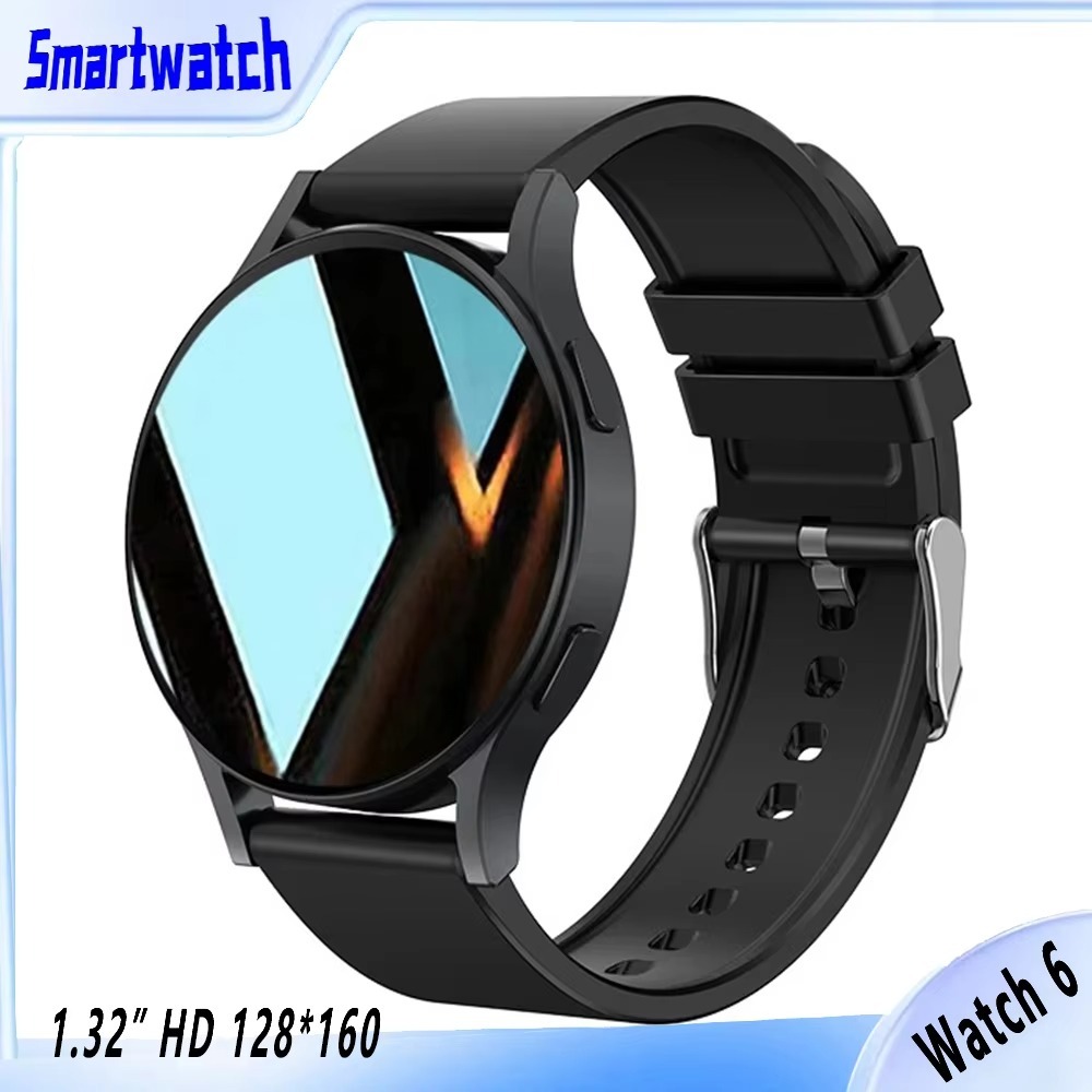 For Samsung Watch 6 Business Smartwatch Men 1.32 Inch 128*160 Bluetooth Call Health Monitoring Alarm Clock Fashion Watch Women Multifunction